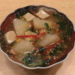 旬菜 おぐら家 - 聖護院蕪と京生麩のあんかけ