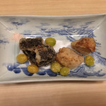 旬菜 おぐら家 - 京海老芋と堀川牛蒡のから揚げ