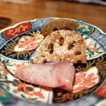 鰤の生ハム＆徳島きんぴら