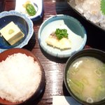 悠の竹や - ご飯・味噌汁・小鉢