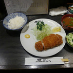 とんかつ やまいち - ロース定食 1550円