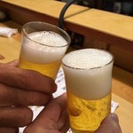 Aji Toyo - 久々のまずは乾杯～(^^♪