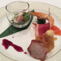 中国料理 梨杏 - 季節の素材入り前菜銘々盛り合わせ