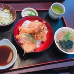 藍 - 天ぷら丼セット