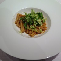 ポンテ デル ピアット - パスタ（魚介類と百合根のリボルネーゼ　カサレッチェ　ゆず風味）