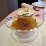 レストラン ペリニィヨン - 20161218　ユリ根のムース、ウニ、キャビアコンソメゼリーがけ　◎◎◎