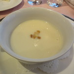 レストラン ペリニィヨン - 20161218　蕪のポタージュスープ　○