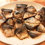 Baikingu Resutoran Shidaka - 鯖煮です。しっかりと漬け込んでいますので、味がしみて美味しいです。