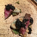 エクアトゥール - 牡蠣、和牛、キャビア、搾菜、山クラゲ