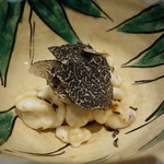 銀座 しのはら - 雲子の黒トリュフがけ
