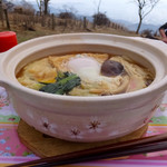 鍋割山荘 - 鍋焼きうどん