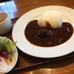 TORTILLA FLAT  - モーニングセットのブラックカレー。同店一番人気の一品です(´▽｀)/