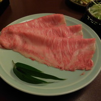 人形町今半 本店 - 　北海道産の極上サーロインのしゃぶしゃぶ肉・その３です。
