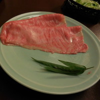 人形町今半 本店 - 　北海道産の極上サーロインのしゃぶしゃぶ肉・その４です。
