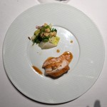 レストラン タテル ヨシノ 銀座 - シャポンのロティ 小さなサラダを添えて