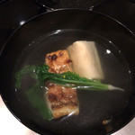 日本料理 晴山 - お椀 甘鯛と湯葉