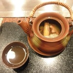 鉄板焼 ロイン - なんとスープは松茸の土瓶蒸し