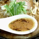 麺好き うるふ - 焙煎味噌【スープ】