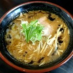 麺好き うるふ - 焙煎味噌(中細ストレート麺で注文)【Dec.2016】