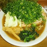 ゆき坊 - 魚介豚骨ラーメン＋ねぎ