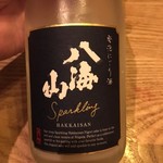 炭と地酒とたしなみワイン Kai本店 醸す - ★八海山のｽﾊﾟｰｸﾘﾝｸﾞです！これも旨かった！