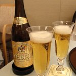 北瑞苑 - エビスビール ￥950(税抜)