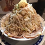 ラーメン 大 - 201612  大  ★つけ麺 やわらかめ 野菜増し ニンニク 脂（780円）★クリスマス バージョン(^-^)/