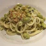 スガハラ - あおばた豆のパスタ（アップ）