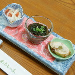 Tonkatsu Warashikko - 飲み放題付き宴会コース（４，３２０円）の『先付』２０１６年１２月