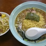 ラーメンショップ - ネギライス・ラーメン中盛