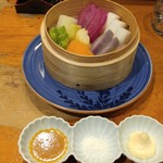 酒蔵　一八 - 横須賀、三浦地野菜のせいろ蒸し