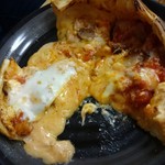 森のピザ工房 ルヴォワール - 蔵王のお釜ピザ(1580円)+ベーコントッピング(150円) チーズが溢れ出てくる♪