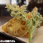 手打ちそば 楓 - 2016年12月　揚げ立て天ぷら