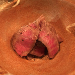 ちそう そったくいと - 宮崎Ａ５和牛内ももハーブマリネの備長炭炙り:再訪時