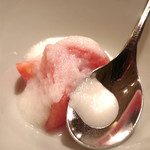 寿しの吉乃 - 2015.8.20 フルーツトマト オニオンドレッシング