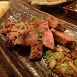 銘酒逸品　風来 - 牛タン葱塩ステーキ