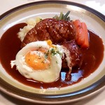 Resutoran Takayama - 仔牛肉ステーキ（卵のせ）1350円