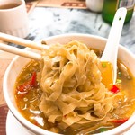 Wong Chi Kei Congee & Noodle - 麺はタリアテッレっぽい。