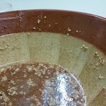 たけちゃんラーメン - すり鉢でゴリゴリされた丼