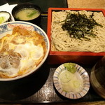 長盛庵　めん秀 - すき焼き重セット　ざる