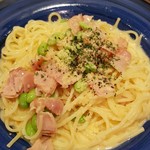 サンマルクカフェ - ベーコンと枝豆のクリーム生パスタ 604円