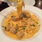 クアドリフォーリオ - ２０１６・１２月　フェットチーネ 三田ポークのポルペッティー二とバターナッツのクリームソース
      
      