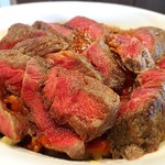 麺創 なな家 - 2016年12月23日24日
      牛ミスジステーキと
      猪ボロネーゼのかけそば
      清流クレソン付き1800円