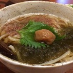 石臼挽きうどん しゅはり - 梅とろろ昆布