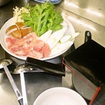 関所茶屋 - 鶏すき焼き