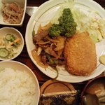 Masukame - ランチ（牛焼肉と手造りコロッケ）1