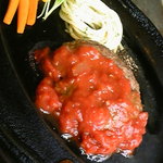 Fat　Bob's - ハンバーグステーキ　130g（￥700）ハンバーグ　サルサソース