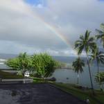 Suisan Fish Market - この日の朝に見た虹である。ハワイ島旅行お勧めだ