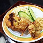 しんぺい食堂 - 唐揚げとヒレカツ