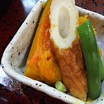 しんぺい食堂 - 小鉢の南瓜と竹輪の煮物
